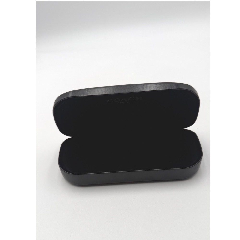 Coach New York Black Hard Shell Clamshell Sunglasses Eyeglasses Case Logo - Picture 4 of 5